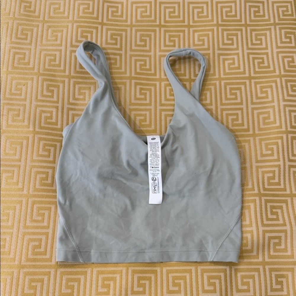 Lulumon green sports bra cropped tank Sports Bra